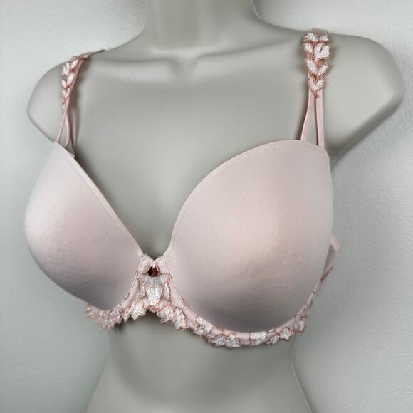 Marie Jo Leda Padded Plunge Bra Glossy Pink 36E - Picture 3 of 13